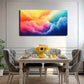 Dynamic Shapes Vibrant Clouds Wall Art Canvas Office Home Room Framed 120x60cm