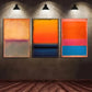 3pcs Abstract Poster Colorful Art Contemporary Metal Print Ready to Hang Art