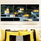 3pcs  Ancient architecture Art Painting Metal Print Ready to Hang Art