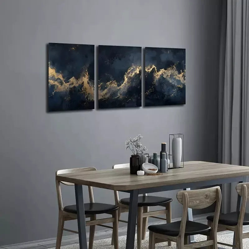 3pcs Nebula From The Universe Wall Art Set Canvas Framed 40x60cm - High Quality Print 100% Australian Made Wall Canvas Ready to Hang