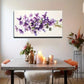 Featuring Purple Pansies Wall Art canvas office home room framed 120x60cm