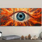 3pcs Striking Eyeball Design with Vibrant Flames Wall Art Set Canvas Framed 40x60cm - High Quality Print 100% Australian Made Wall Canvas Ready to Hang