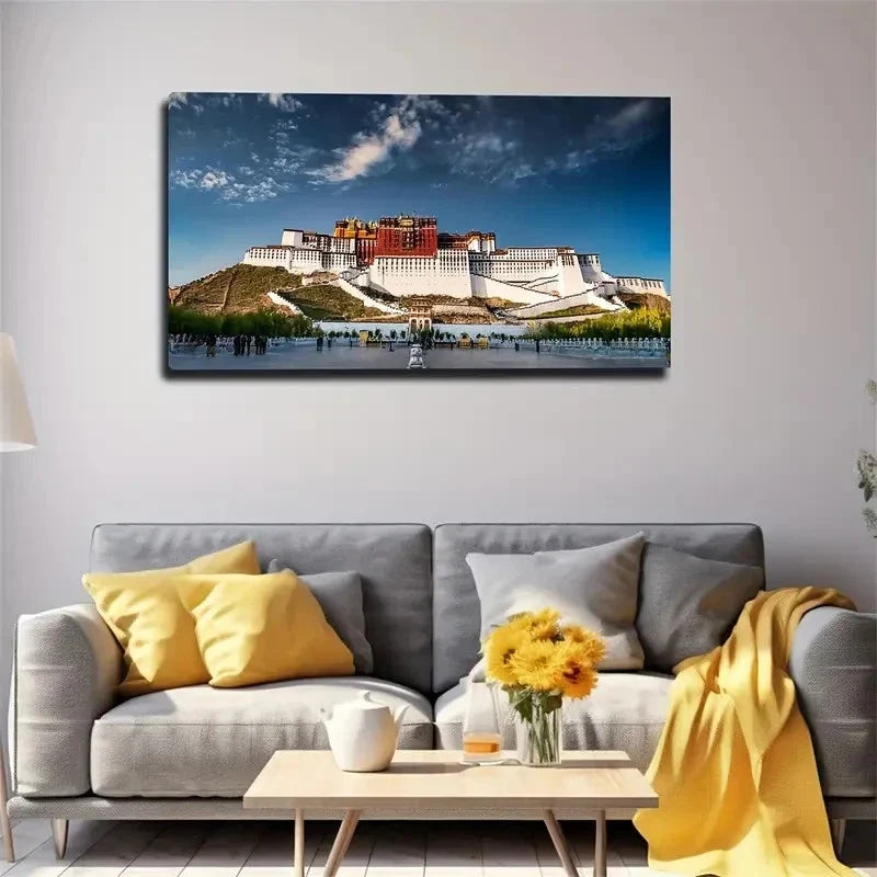 Magical Toiltah Palace Wall Art Canvas Office Home Room Framed 80x45cm