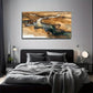 Winding River Perfect Wall Art Canvas Office Home Room Framed 80x45cm