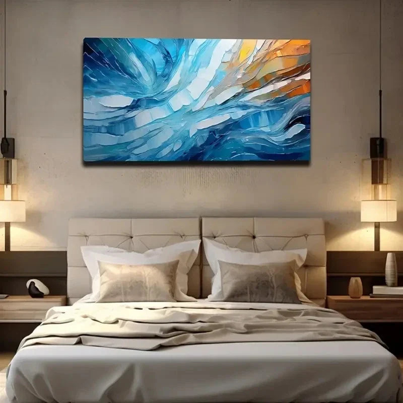 Abstract Pattern Stunning Wall Art Canvas Office Home Room Framed 120x60cm