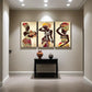 3pcs  Intricate Beadwork & Jewelry Metal Print Ready to Hang Art