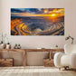 Designer Mine Vibrant Sunset Wall Art Canvas Office Home Room Framed 120x60cm