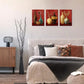 3pcs Flowers Pampas Grass Painting  Metal Print Ready to Hang Art