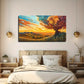 Magical Tree & Sunset Landscape Wall Art Canvas Office Home Room Framed 120x60cm