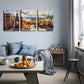 3pcs wooden keg and beer , Wall Art Set Canvas Framed 40x60cm - High Quality Print 100% Australian Made Wall Canvas Ready to Hang