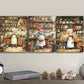 3pcs The whimsical chef  Wall Art Set Canvas Framed 40x60cm - High Quality Print 100% Australian Made Wall Canvas Ready to Hang
