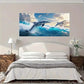 Dolphins Ocean Enjoy Wall Art Canvas Office Home Room Framed 80x45cm