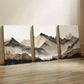 3pcs Beige and Gray Mountain Wall Art Set Canvas Framed 40x60cm - High Quality Print 100% Australian Made Wall Canvas Ready to Hang