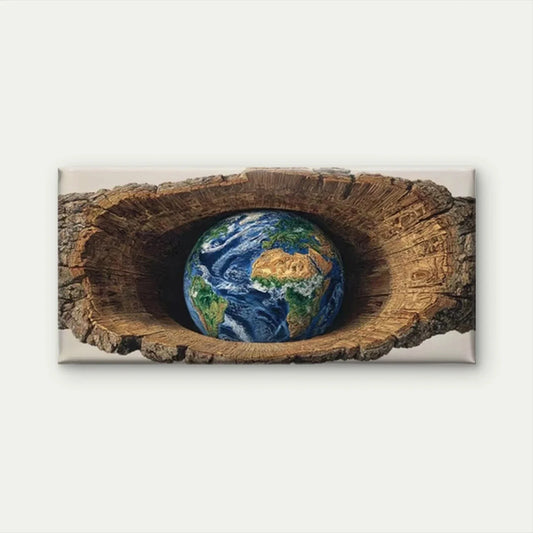 "Adventure Awaits" World Map Wall Art Canvas Office Home Room Framed 80x45cm