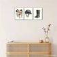 3pcs Ocean Element Art Snail Poster Dormitory Metal Print Ready to Hang Art