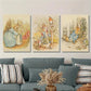 3pcs Beatrix Potter Peter Rabbit Metal Print Ready to Hang Art