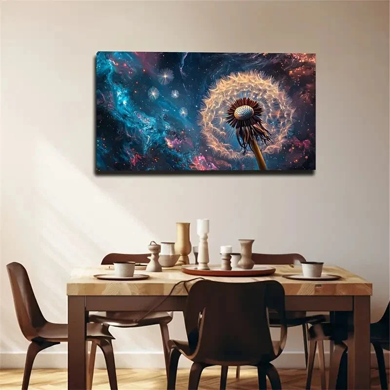 Blue Pink Purple Orange Golden Wall Art Canvas Office Home Room Framed 80x45cm