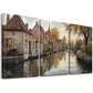 3pcs Aesthetic Peaceful Village In Autumn Wall Art Set Canvas Framed 40x60cm - High Quality Print 100% Australian Made Wall Canvas Ready to Hang