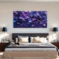 Purple Abstract Swirl Unlively Wall Art Canvas Office Home Room Framed 120x60cm