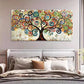 Abstract Tree Of Life Aesthetic Wall Art Canvas Office Home Room Framed 120x60cm