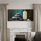3pcs Serene Candle Stones Floral Metal Print Ready to Hang Art