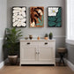 3pcs   Modern Neutral Aesthetic Botanical Abstract Metal Print Ready to Hang Art