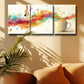 3pcs Vibrant Music Note & Coffee Design Metal Print Ready to Hang Art