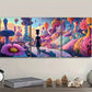 3pcs Strange place Art Painting Metal Print Ready to Hang Art