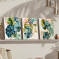 3pcs Painting Of A Monstera Plant Canvas Framed 40x60cm - High Quality Print 100% Australian Made Wall Canvas Ready to Hang