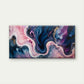 Rainbow Colored Abstract Art Wall Art Canvas Office Home Room Framed 80x45cm