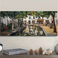 3pcs  Ancient city canal Wall Art Set Canvas Framed 40x60cm - High Quality Print 100% Australian Made Wall Canvas Ready to Hang