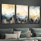 3pcs Misty Pine Forests Sunset & Moonlit Wall Art Set Canvas Framed 40x60cm - High Quality Print 100% Australian Made Wall Canvas Ready to Hang