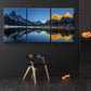 3pcs  Turquoise Lake and Mountain Picture   Metal Print Ready to Hang Art