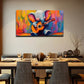 Cute Baby Elephant Playing Wall Art Canvas Office Home Room Framed 80x45cm