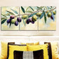 3pcs Olive Branch Portrait Orientation Metal Print Ready to Hang Art