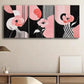 3pcs Contemporary Watercolor Floral Metal Print Ready to Hang Art