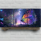 3pcs Colourful Butterfly Girl Forest Metal Print Ready to Hang Art