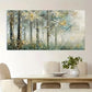 Abstract Art Forest Trees wall canvas office home room framed 120x60cm