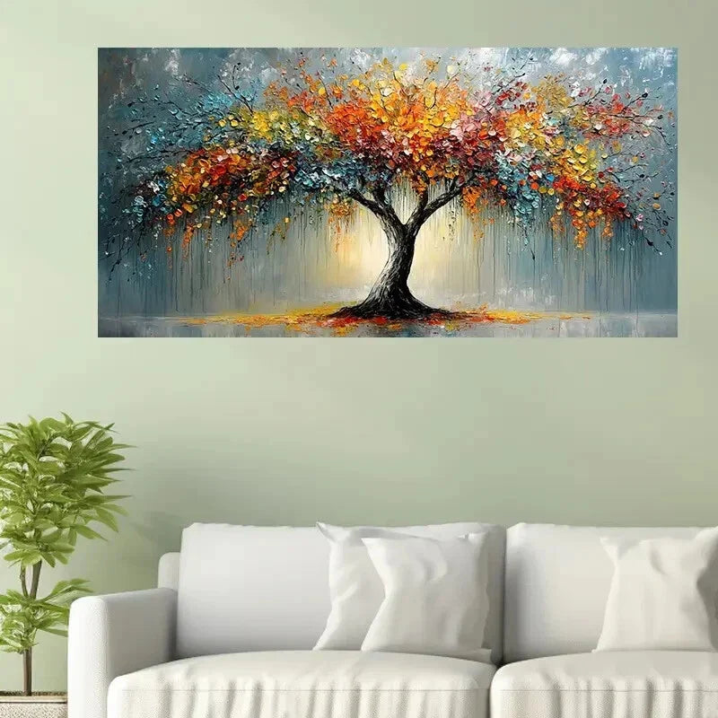 Fashion Tree Contemporary Décor Wall Art Canvas Office Home Room Framed 120x60cm