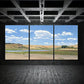 3pcs Serene Grassland and Herd Scenery Metal Print Ready to Hang Art