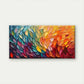 Multicolor Abstract Leaf Wall Art Canvas Office Home Room Framed 80x45cm