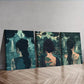 3pcss  Asian Woman Nature Greenery Wall Art Set Canvas Framed 40x60cm - High Quality Print 100% Australian Made Wall Canvas Ready to Hang