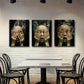 3pcs Featuring Expressive Face Immersion Perfect Wall Art Set Canvas Framed 40x60cm - High Quality Print 100% Australian Made Wall Canvas Ready to Hang