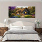 Modern Vintage Design House Wall Art Canvas Office Home Room Framed 120x60cm