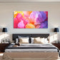 Vibrant Floral Brushstrokes Wall Art Canvas Office Home Room Framed 120x60cm