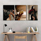 3pcs Exquisite Female Portrait African Girl Art Metal Print Ready to Hang Art