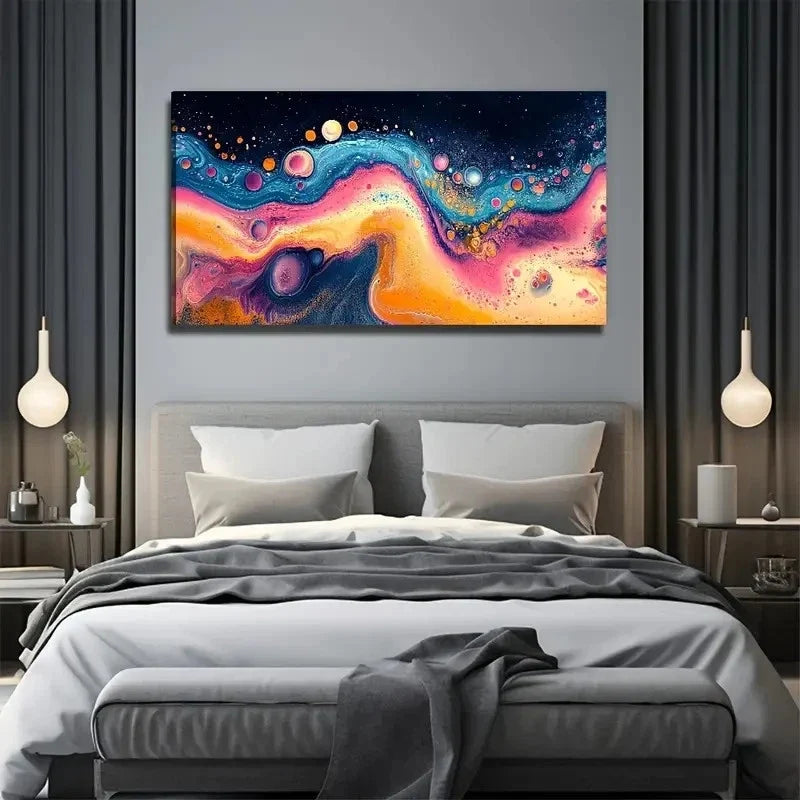 Modern Bohemian Decor Wall Art Canvas Office Home Room Framed 120x60cm