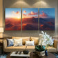 3pcs Timanfaya National Park Metal Print Ready to Hang Art