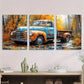 3pcs Small Truck Brushes Strokes Metal Print Ready to Hang Art