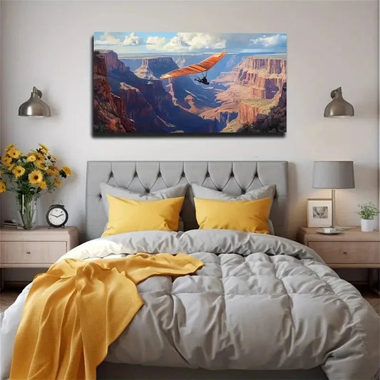 Modern Bohemian Grand Canyon Wall Art Canvas Office Home Room Framed 120x60cm